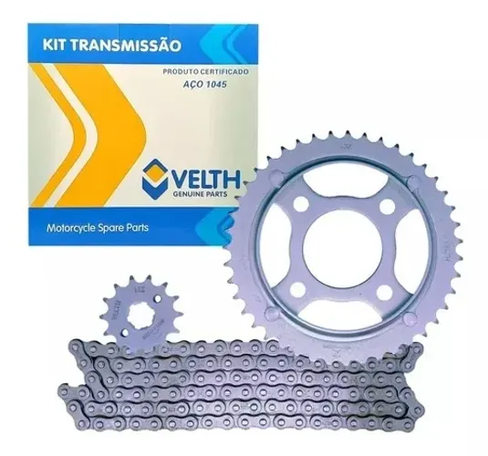 Kit Transmissao Relacao Titan 125 95/99 Velth (Entrega Grátis)