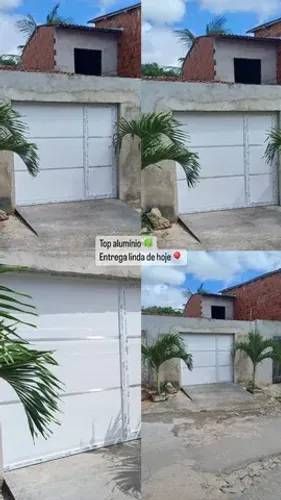 Portão de alumínio.