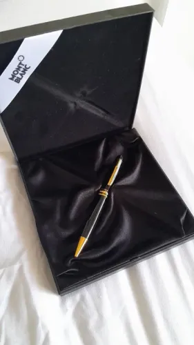 Caneta montblanc meisterstuck logrand rolerball