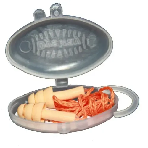 Protetor Auricular Silicone Laranja cordão/algodão 16dB Dystray CA 15485