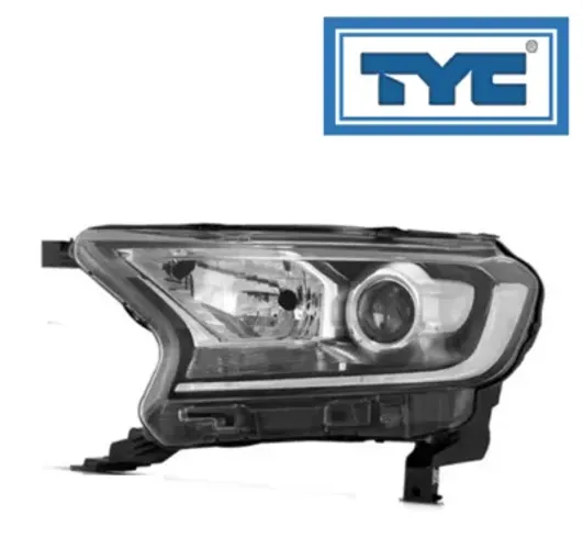 Farol Principal Esq. Ford Ranger Masc. Negra C/ Projetor H11/H15 Tyc 2016/2020 - 20-F680-0