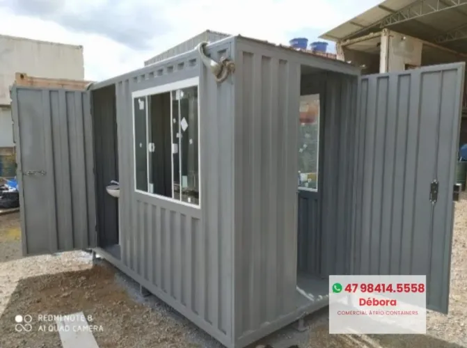 Container escritório guarita desmontável 