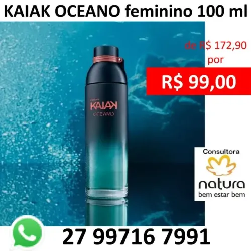 Natura Kaiak Oceano feminino 100 ml