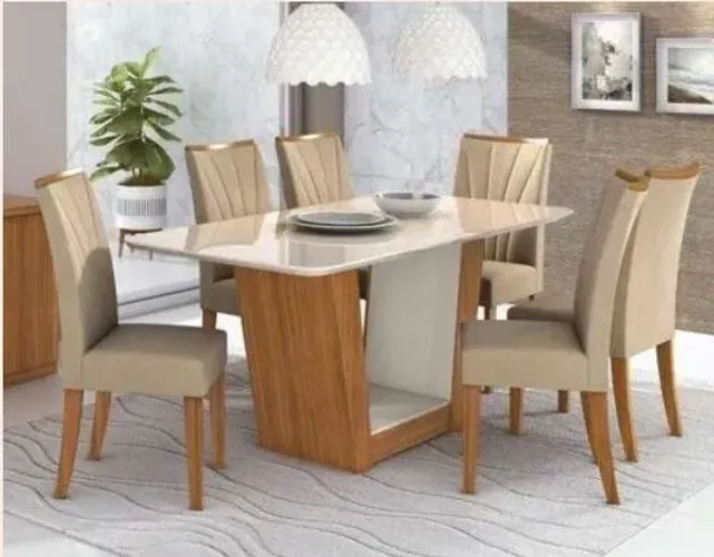 Conjunto de mesa 6 cadeiras apogeu