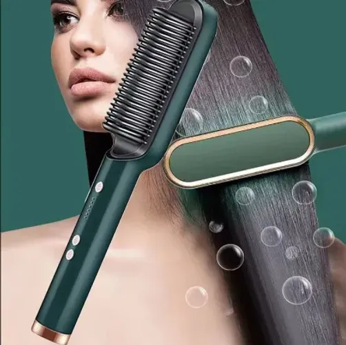 Escova Alisadora Anion Hair Pro 3 em 1 Secador Chapinha Modelador de Cachos z268