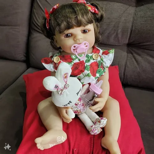 Bebê Reborn Coelho branco 