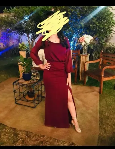Vestido Madrinha Marsala