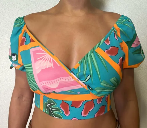 Croped estampado NOVO