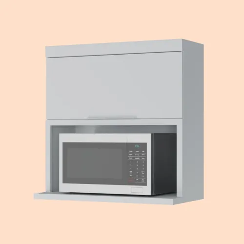 ARMÁRIO AÉREO MICROONDAS 1 PORTA BASCULANTE 100% MDF - MARQUESA
