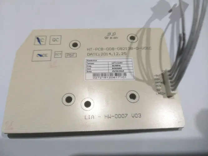 Placa de Interface P/ Lavadora Electrolux LAC13 Original
