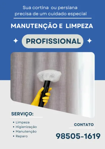 Manutenção de cortinas e persianas 