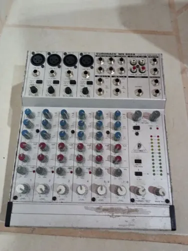 Mesa de Som EuroRack MX 802A aceito pedais pedaleira 