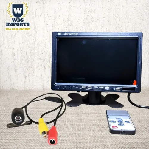 Câmera de ré com Monitor Lcd de 7 Polegadas