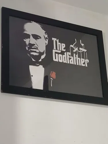 Quadro preto e branco poderoso chefao