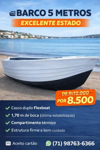 BARCO 5 METROS, CASCO FLEXBOAT