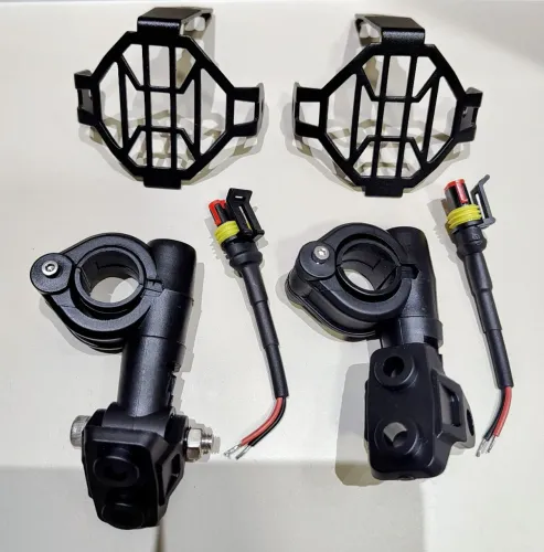 Suporte de Farol de milha / nevoeiro +  Grade de Proteção ( NOVO SEM USO )