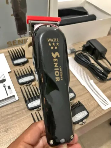 Máquina de Cortar cabelo Wahl Senior Cordless bivolt/+ 8 pentes premium wahl