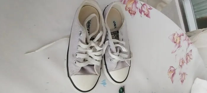 Tênis Converse Infantil - Cinza tamanho 26