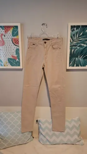 Calça skinny caqui 