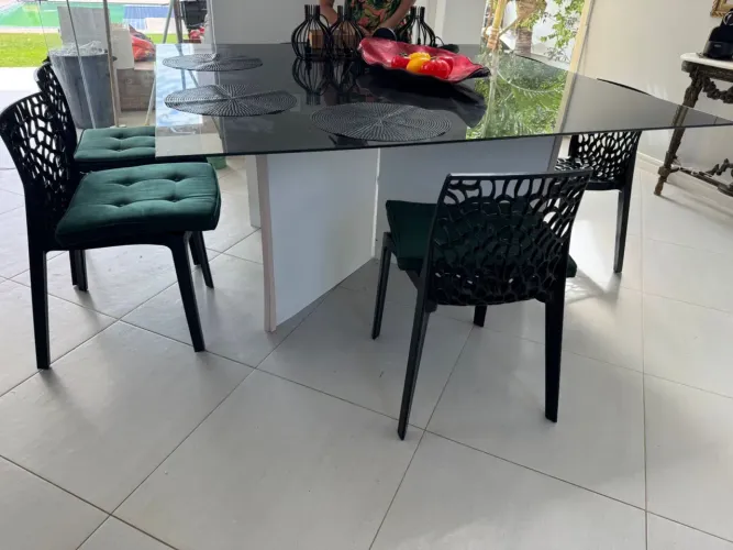Tampo de vidro para mesa 