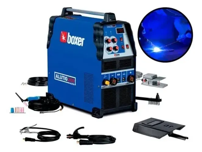 MAQUINA DE SOLDA BOXER TIG ALUTIG AC/DC 170 AMPERES 220V 