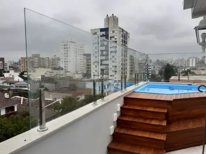 Guarda Corpo Aluminio e vidro Vidraçaria em Vista Alegre 