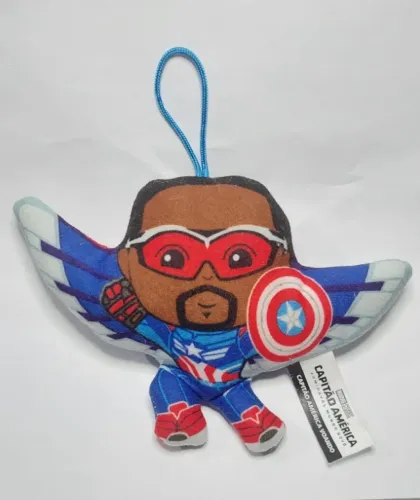 Chaveiro Tecido Marvel Capitão América Coleção Mc Donalds