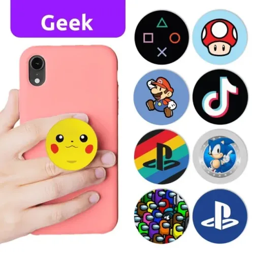 1 Unidade Suportes Adesivo Para Capa Celular Desenho lisa Dedo Apoio
