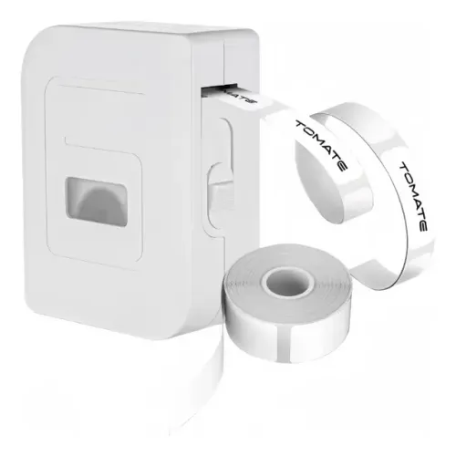 Impressora Térmica Bluetooth Mini Etiquetas Adesiva Portátil Branco