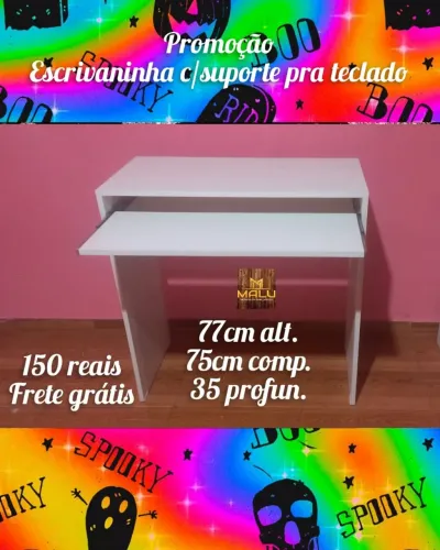 Escrivaninha com suporte pra teclado 