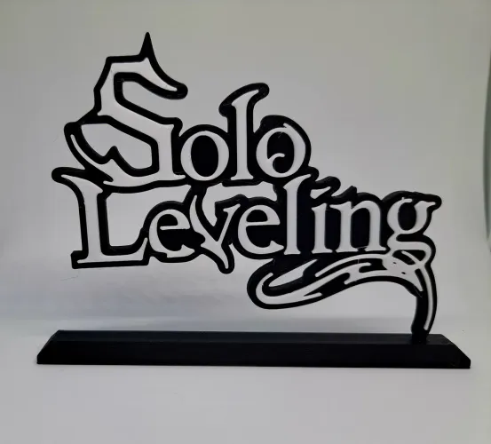 Letreiro Solo Leveling impressão 3D