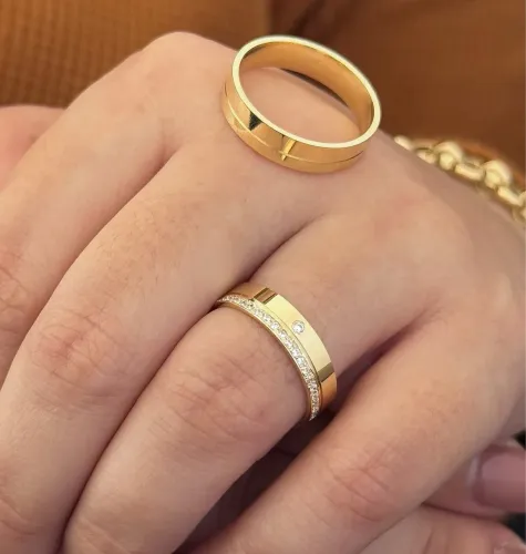 Alianças em ouro 18k