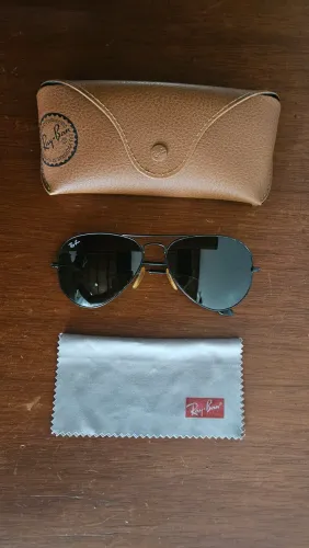 Óculos de Sol Ray-Ban Aviador - Preto
