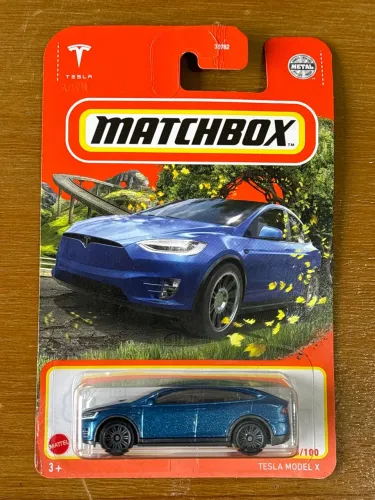 Carrinho Matchbox Tesla Model X - Miniatura Colecionável