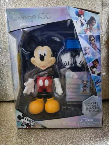 Brinquedo boneco articulado Mickey Mouse - Disney 100 anos