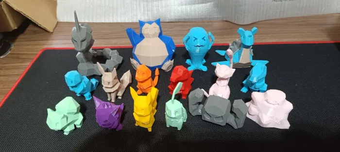 16 Bonecos Pokémon em 3D Impressos