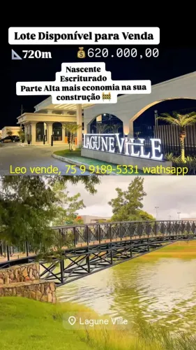 Leo vende, lote no Lagune Vile, bairro Papagaio