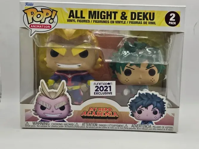 Funko Pop My Hero Academia!  All Might & Deku - 2pack - Funimation 2021 exclusive