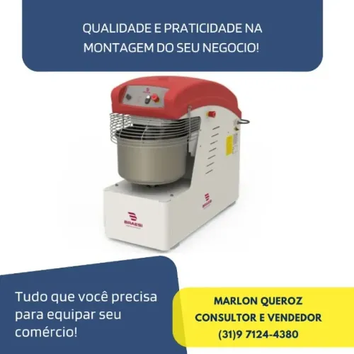 Amassadeira Espiral 25KG 220v Trifásica Nova
