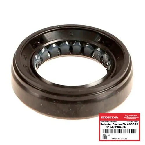 Retentor Bomba Direção Hidráulica Honda Accord/ Civic/ Crv.