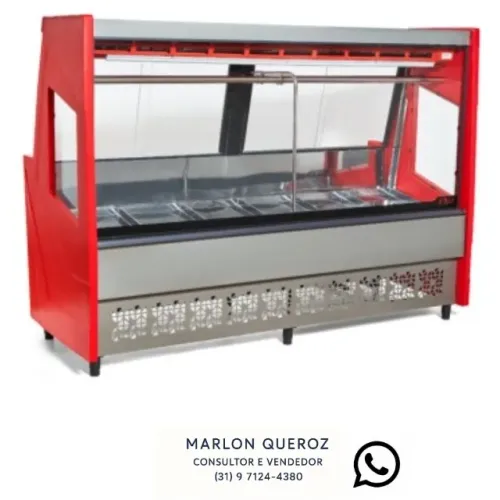 Balcão de Açougue 2M Polar Vermelho 220v Novo 127/220v