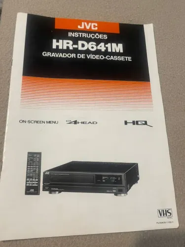 Manual original Video Cassete JVC HR-D641M