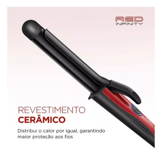 Modelador de cachos/babyliss Red Infinity - Mondial