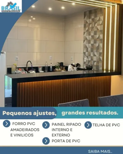 Forro pvc em geral e painel ripado