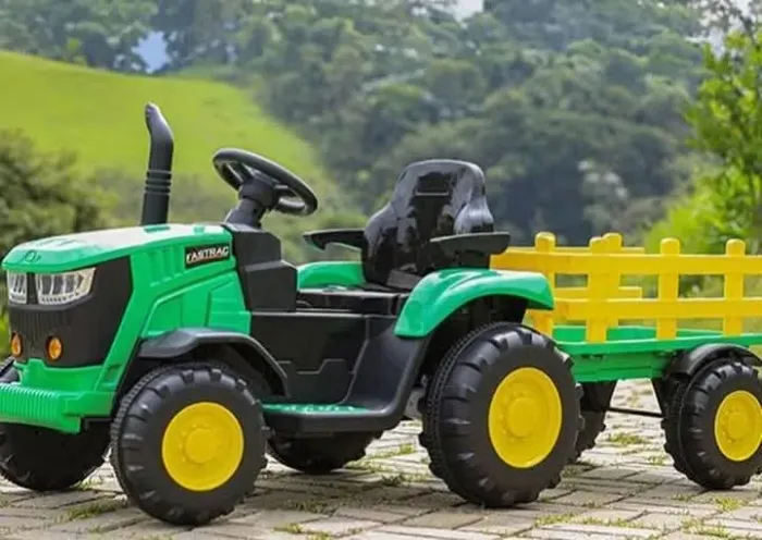 Trator Infantil Elétrico com Carreta 