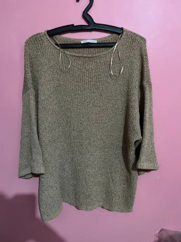Blusa Zara bege tam G (nova)
