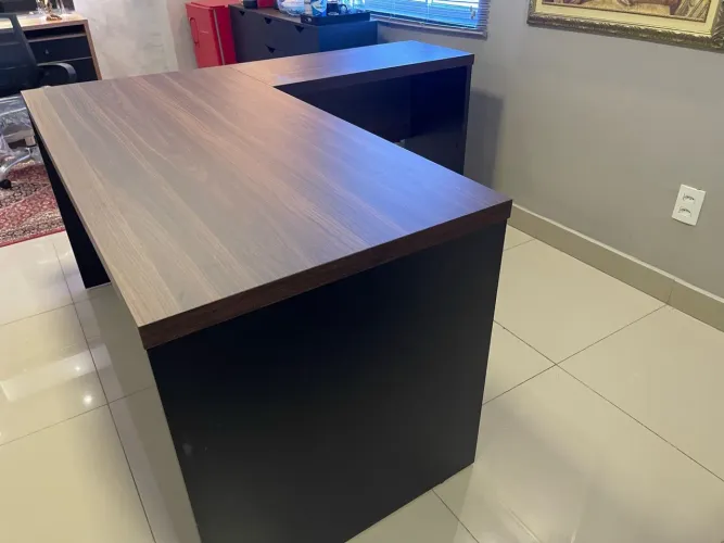 MESA PARA ESCRITORIO EM L 1.50x1.60 - LOJA IKONMIXOFFICE 