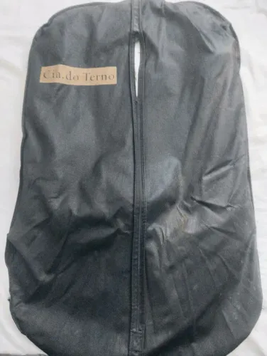 Terno masculino transpassado listrado 