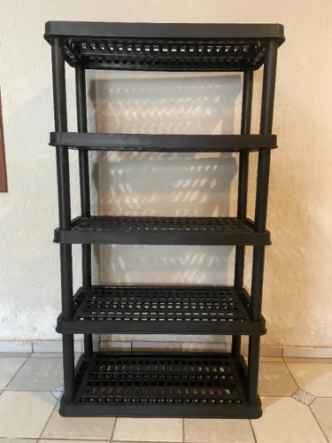 Estante Modular Heavy Duty - 5 Prateleiras  - Preta - semi-novas - desarmavels -  resisten