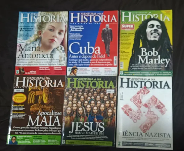 Lote de 19 Revistas Aventuras na História e 2 Grandes Guerras